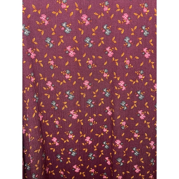 Matilda Jane Local Luxuries Floral Boho Long Sleeve Dress Size Small Burgundy - Picture 9 of 9